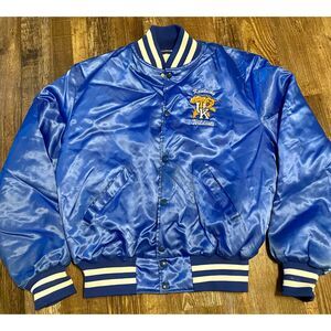 Vintage 90s Kentucky Wildcats Holloway Satin Jacket Large